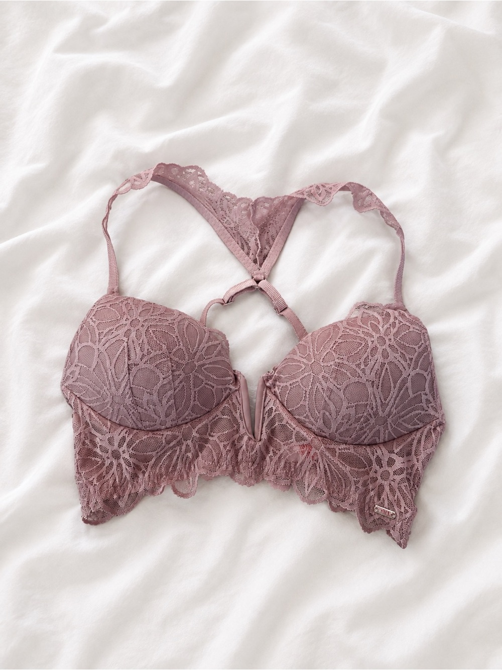 Victoria's Secret Mauve Lace Push-Up Bralette